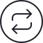 Circle with Arrows Icon